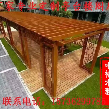 云南景区图片景区设计防腐木水车长廊凉亭厂家专业定制