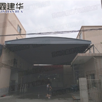 古冶区大型伸缩雨棚带轮式推拉帐篷大排档活动篷促销摊位收缩棚