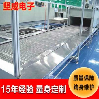 惠州流水线坚成电子不锈钢网带输送线BLN23节能经磨耐用生产线