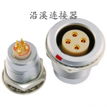 沿溪连接器4芯母座航空接插件仪器信号传输采集器工业设备连接口