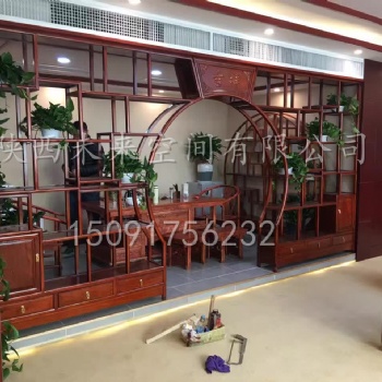 西安仿古博古架 红木博古架 榆木博古架