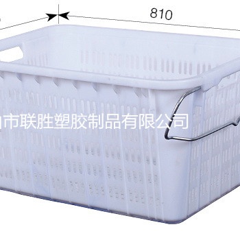 加厚塑料筐长方形带轮特大号周转筐收纳筐工厂塑料框胶框服装筐子
