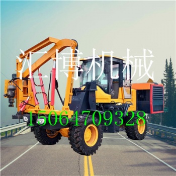 供应液压打桩机 HB-30波形高速公路护栏打桩机 生产厂家