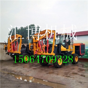 小型公路护栏打桩机 HB-30装载机打桩机的规格图片
