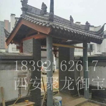西安仿古门头 实木门头 古建门头庭院门头
