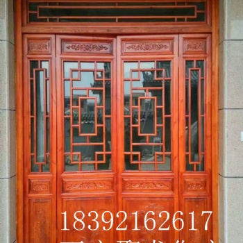 西安仿古门窗，松木门窗，古建门窗，实木门窗