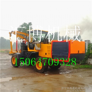 专业定制防撞护栏打桩机 波形护栏钻孔机厂家