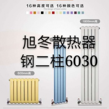 长春暖气片厂 钢制暖气片 方圆 60*30 钢二柱暖气片50*25 旭东暖气片 旭冬 散热器
