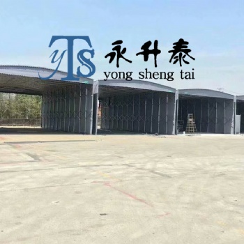 广汉户外遮阳蓬电动帐棚推拉蓬