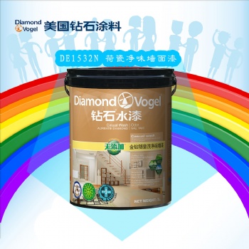 美国钻石涂料荷瓷净味墙面漆进口艺术涂料加盟