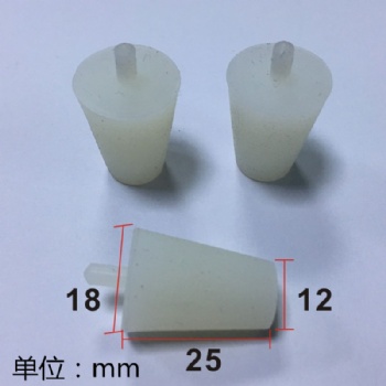 喷涂阳极氧化电镀电泳耐高温硅胶塞子螺纹塞堵孔塞橡胶塞子堵头