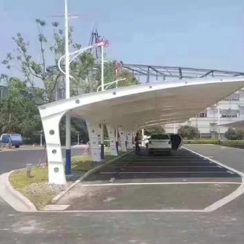 湖北张拉膜结构价格 潜江充电桩膜结构车棚施工