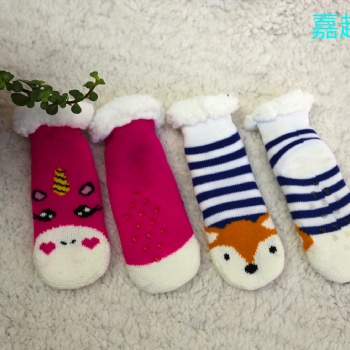 厚袜子女冬天长袜加肥加大加厚加绒保暖袜睡眠圣诞防滑袜