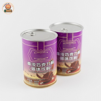 厂家圆形纸筒/纸管粉剂类包装易拉盖纸罐制定