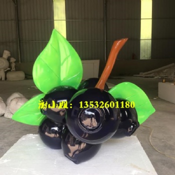 农业博览会主题蓝莓雕塑玻璃钢模型被用作宣传果园文化