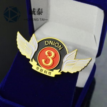 定制徽章烤漆珐琅 金属胸章狮子会定做 企业徽章定制