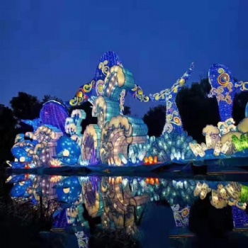 灯光展厂家制作彩灯工艺要求很高