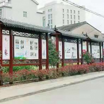 山东枣庄宣传栏 户外标示标牌 党建牌 公交候车亭制作厂家