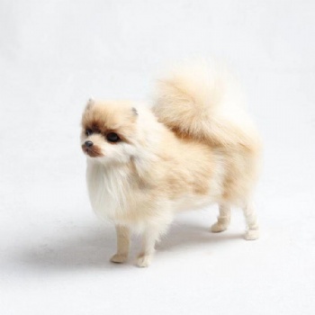 包邮仿真动物仿真狗狗仿真玩具桌面摆件生日礼品玩具蝴蝶犬