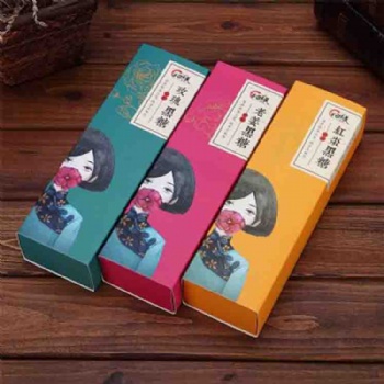 山东白卡纸盒定制卡通抽屉盒医药用品包装盒