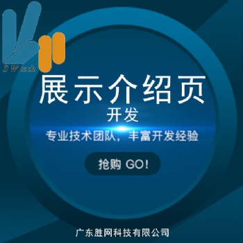 网站展示介绍页设计与开发