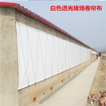 pvc防风保暖帆布卷帘布 宁夏卷帘布效果图 牛养圈卷帘