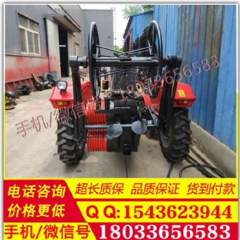 300型拖拉机绞磨机四轮绞盘收线机卷扬机四驱拖拉机快速卧式牵引