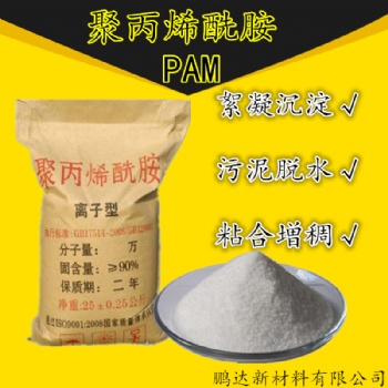聚丙烯酰胺pam阴离子阳离子酰胺污水处理剂