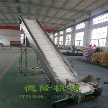 厂家定做裙边皮带传送带 不锈钢食品车间流水线