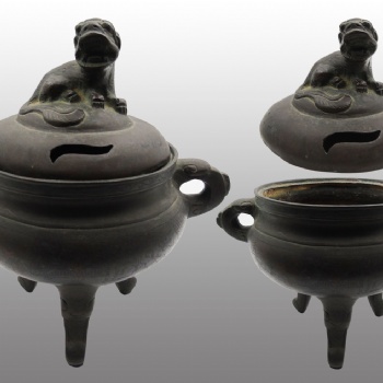 清代瑞兽三足熏炉 精品鉴赏