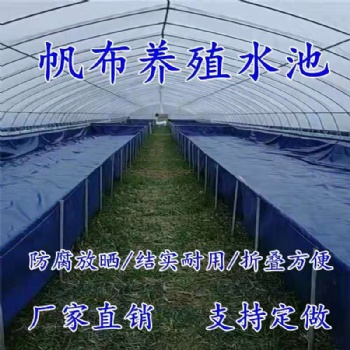 养殖帆布水池图片 帆布鱼池价格 养鱼帆布水池厂家