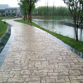 压花地坪材料_包施工_压模地坪价格 认准上海撰石景观