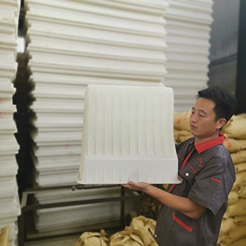 倒角路沿石塑料模具-线条路沿石具-双线条路牙石模具