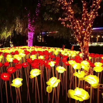 灯光树木亮化 地面亮化 麦穗灯 玫瑰花出租出售