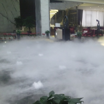 水池水槽小溪流水小型景观雾化设备