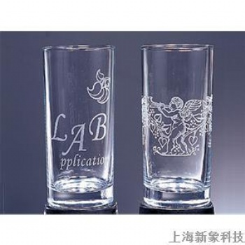 玻璃杯 醒酒器 酒瓶 水晶工艺品上刻字就用紫外激光打标机