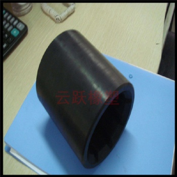 厂家 橡胶制品 黑色耐磨 橡胶衬套 减震橡胶轴 橡胶包胶轮定做 云跃
