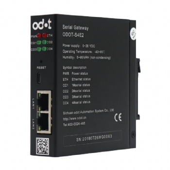 ODOT-S4E2厂家三年质保Modbus RTU转Modbus TCP 工业网关