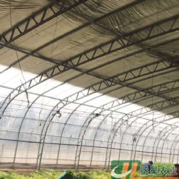 双膜骨架大棚 双梁双膜温室大棚 C型钢大棚骨架 抗风抗压 螺丝固定拆卸方便