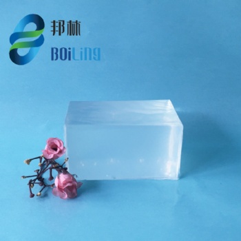 邦林热熔胶厂家 白色透明湿巾盖用压敏胶热熔胶块消毒湿巾用胶