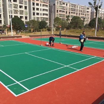 衡阳塑胶球场塑胶地坪材料带施工服务价格便宜