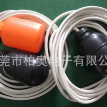 电缆式液位控制器浮球开关塑料扁浮球液位开关水位传感器