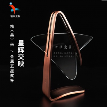 武汉抗战人员表彰奖杯奖牌 厂家定制纪念礼品