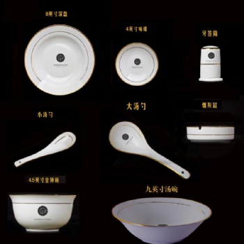 定做陶瓷餐具印LOGO,陶瓷餐具加字定制厂家
