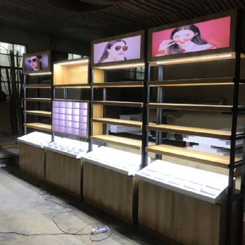 眼镜展示柜台眼镜柜子眼镜货架玻璃展柜中岛柜陈列柜眼镜柜台定制