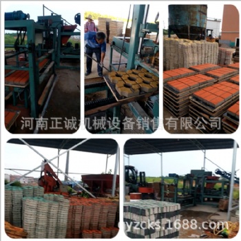 全自动水泥海绵砖机 正诚4-15人行步道砖机 小曲波面包制砖机