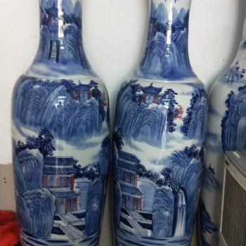 西安山水开业大花瓶销售，西安瓷器花瓶专卖店，1.5米落地花瓶