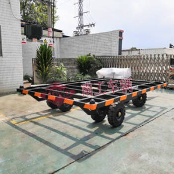 8吨骨架式平板拖车 无动全挂车