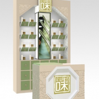 济南化妆品展柜，美妆展示柜，彩妆展台展柜设计制作