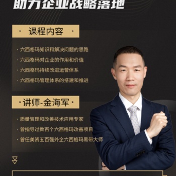 用六西格玛助力企业战略落地！